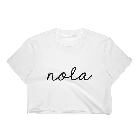 NOLA Script T-Shirt Crop Top