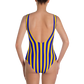 Blue & Yellow Striped One-Piece