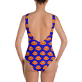 Load image into Gallery viewer, Orange Lips on Blue One-Piece

