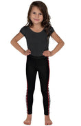 Load image into Gallery viewer, Black Trackside Kid's Leggings
