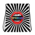 Load image into Gallery viewer, Camp Vibes Only Mouth Drawstring bag
