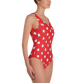 Load image into Gallery viewer, White Stars on Red One-Piece

