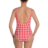 Red Gingham One-Piece