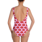 Red Lips on Pink One-Piece