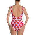 Load image into Gallery viewer, Red Lips on Pink One-Piece
