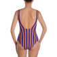 Orange & Blue Striped One-Piece