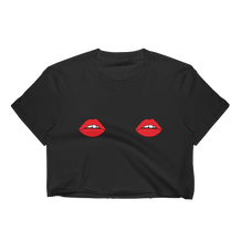 Double Red Lips Cropped T-Shirt