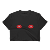 Double Red Lips Cropped T-Shirt