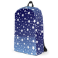 White Stars Blue Ombre Backpack