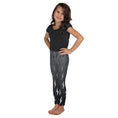 Load image into Gallery viewer, Gray Ombre Lightning Bolts Kid's Leggings
