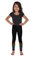 Load image into Gallery viewer, Rainbow Ankle Hearts Kid's Leggings
