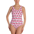 Load image into Gallery viewer, Cherries on Pink One-Piece
