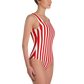 Red & White Striped One-Piece