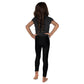 Gray Ombre Side Stripe Kid's Leggings