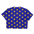 Load image into Gallery viewer, Yellow Stars on Blue Cropped T-Shirt
