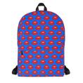 Load image into Gallery viewer, Lips on Blue Backpack
