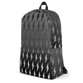 Load image into Gallery viewer, Gray Ombre Lightning Bolts Backpack
