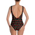 Load image into Gallery viewer, Cherries on Black One-Piece
