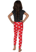 Load image into Gallery viewer, White All Star Red Kid's Leggings
