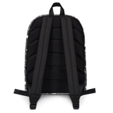 White Stars Gray Ombre Backpack