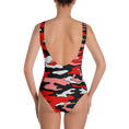 Load image into Gallery viewer, Red & Black Camo One-Piece
