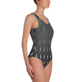 Load image into Gallery viewer, Gray Ombre Lightning Bolts One-Piece
