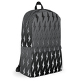 Load image into Gallery viewer, Gray Ombre Lightning Bolts Backpack
