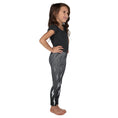 Load image into Gallery viewer, Gray Ombre Lightning Bolts Kid's Leggings
