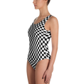 Load image into Gallery viewer, Black & White Checkered One-Piece
