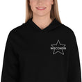 Load image into Gallery viewer, Wisconsin Star Outline Crop Hoodie
