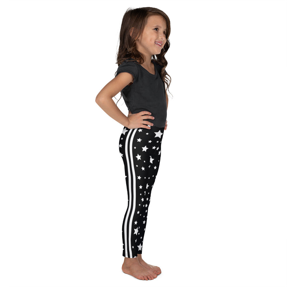 Black & White Stars & Stripes Kid's Leggings