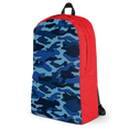 Load image into Gallery viewer, Navy Camo with Red Backpack
