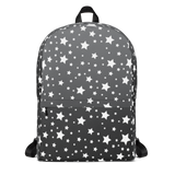 White Stars Gray Ombre Backpack