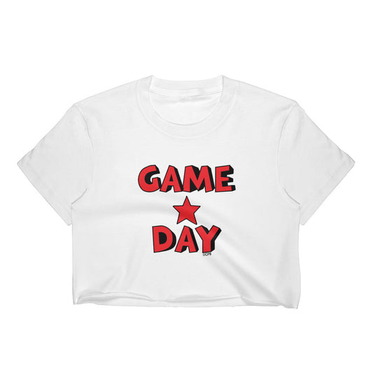 Game Day Star Stacked Cropped Tee