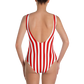 Red & White Striped One-Piece