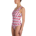 Load image into Gallery viewer, Cherries on Pink One-Piece
