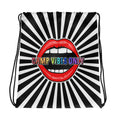 Load image into Gallery viewer, Camp Vibes Only Mouth Drawstring bag
