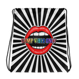 Camp Vibes Only Mouth Drawstring bag