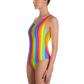Rainbow Thin Striped One-Piece