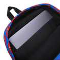 Load image into Gallery viewer, Lips on Blue Backpack

