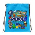 Load image into Gallery viewer, Pierce Day Camp Collage Drawstring Bag
