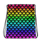 Rainbow Lips Drawstring bag