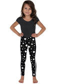 Load image into Gallery viewer, Black & White Stars & Stripes Kid's Leggings
