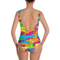 Load image into Gallery viewer, Rainbow Camo One-Piece
