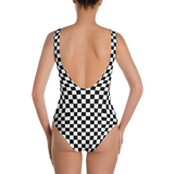 Black & White Checkered One-Piece