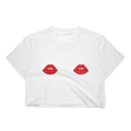 Load image into Gallery viewer, Double Red Lips Cropped T-Shirt
