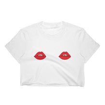 Double Red Lips Cropped T-Shirt