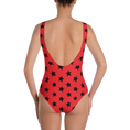 Load image into Gallery viewer, Black All-Star on Red One-Piece

