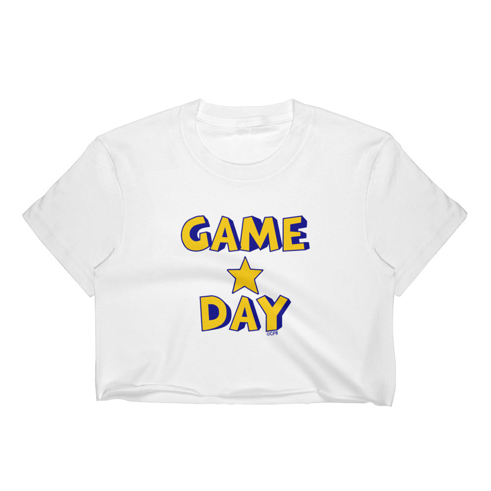 Game Day Star Stacked Cropped Tee