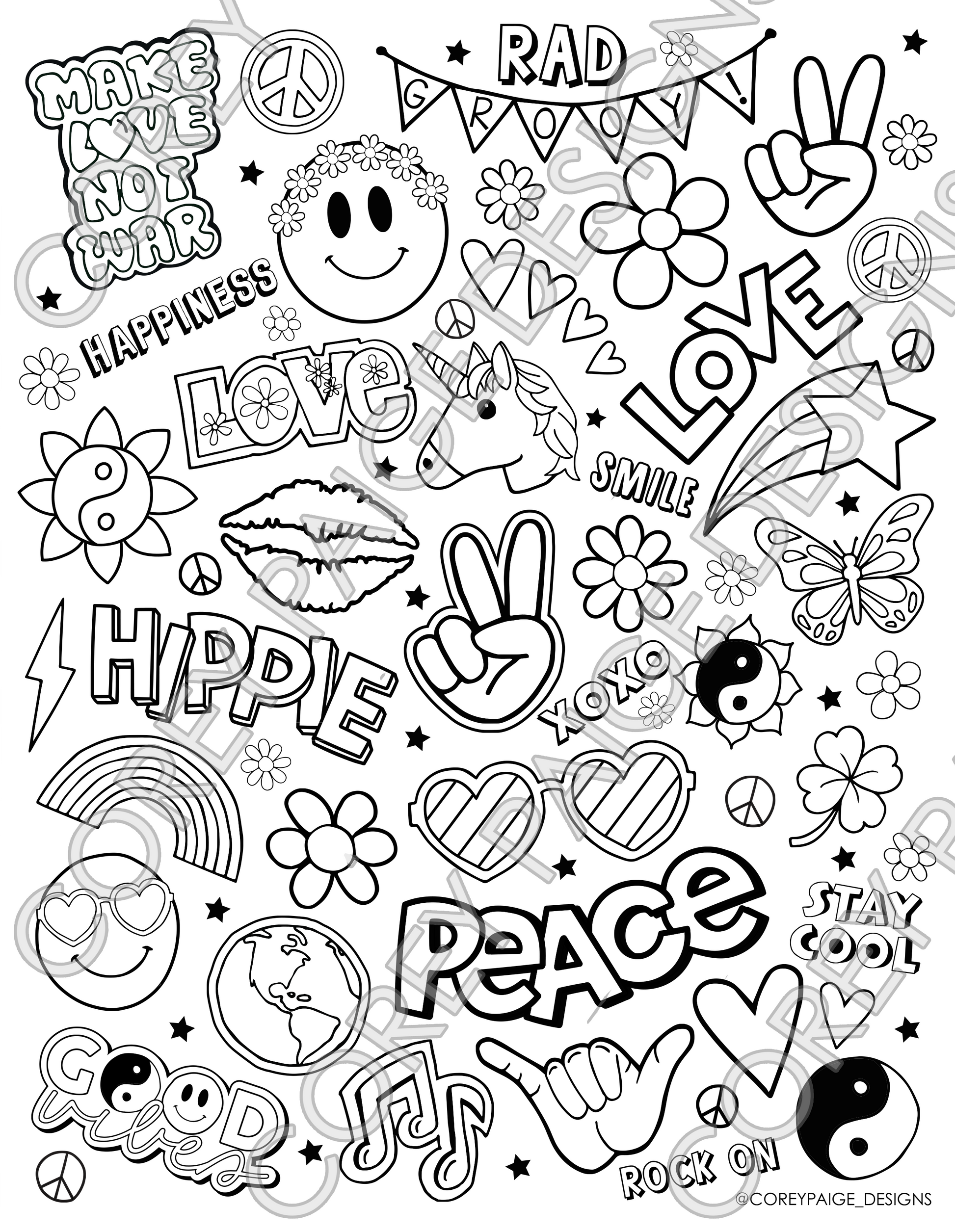 Good Vibes Coloring Sheet Pack – CoreyPaigeDesigns good-vibes-coloring-sheet-pack-coreypaigedesigns